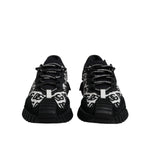 Dolce & Gabbana Black Logo Lace Up Low Top NS1 Sneakers Shoes