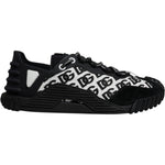 Dolce & Gabbana Black Logo Lace Up Low Top NS1 Sneakers Shoes