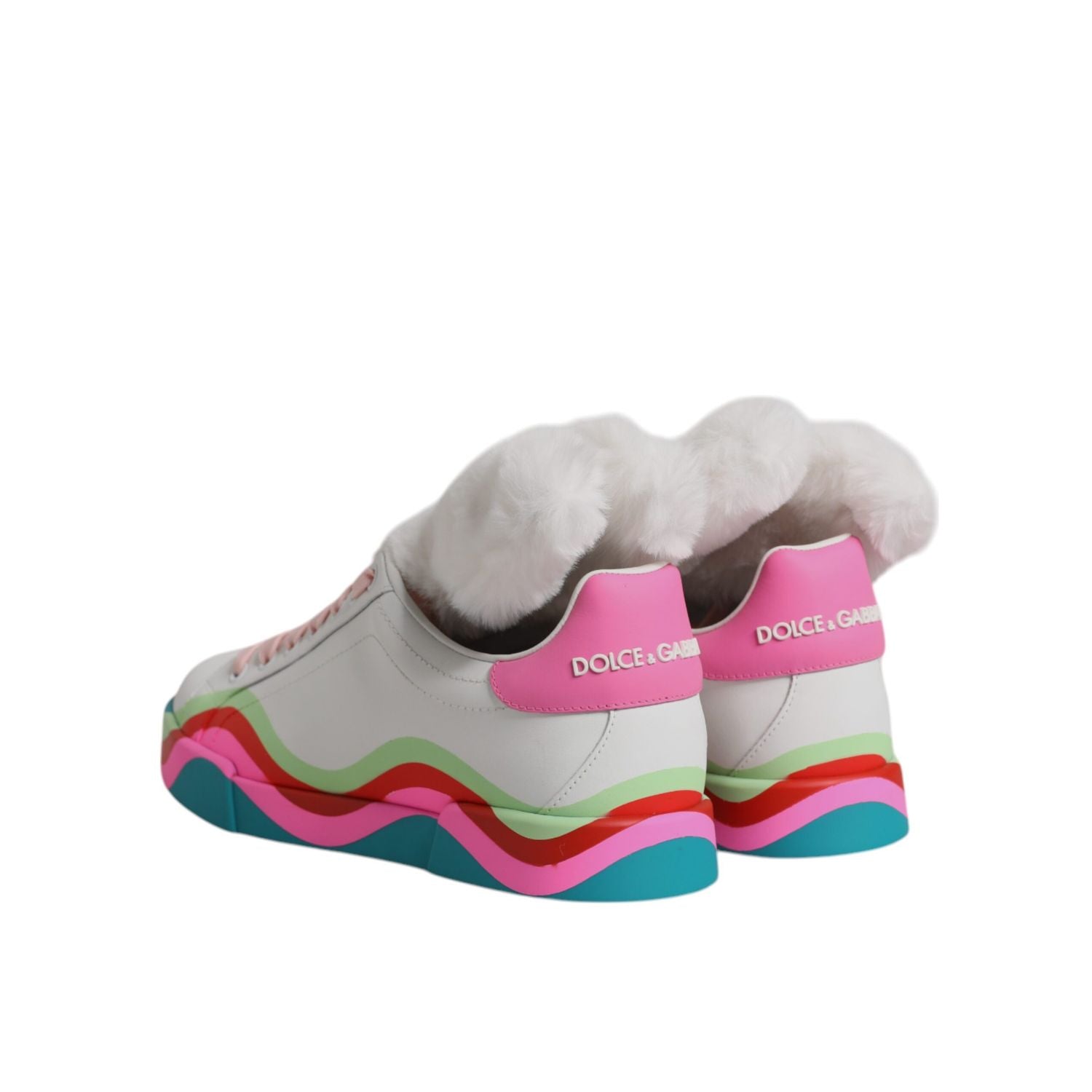 Dolce & Gabbana Multicolor Low Top Trainers Sneakers Shoes