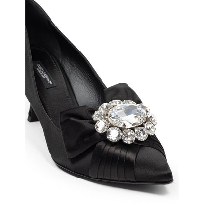 Dolce & Gabbana Black Viscose Pumps