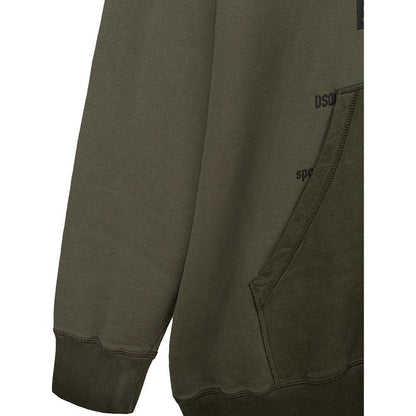 Dsquared² Green Cotton Sweatshirt