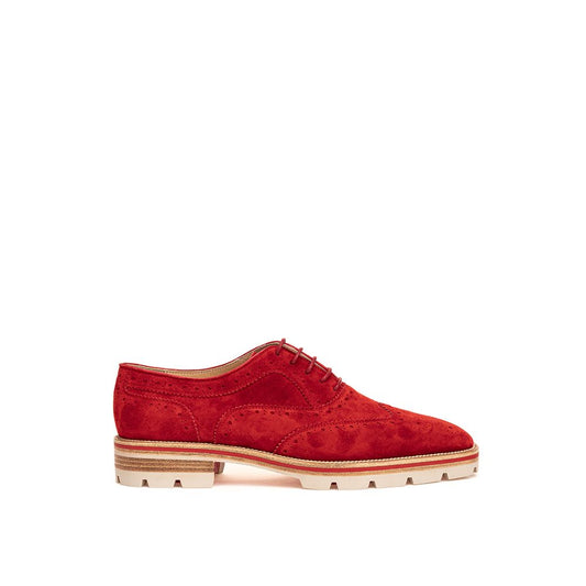 Christian Louboutin Red Suede Leather Oxfords And Derby CH-4994665-EU36/US6