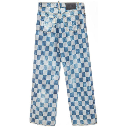 Dsquared² Blue Cotton Relaxed Fit Jeans
