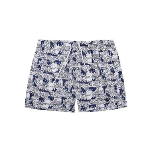 Emporio Armani Elegant White Polyester Swim Shorts EM-1026666-IT46 | S
