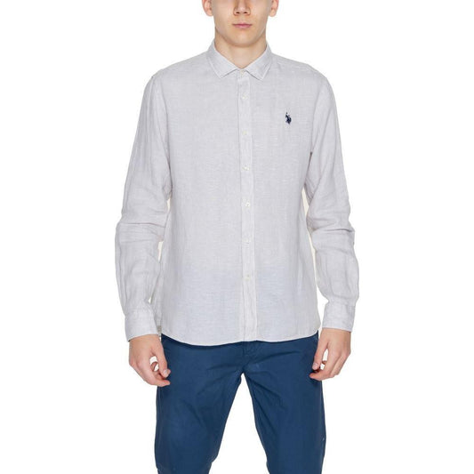 U.S. POLO ASSN. Beige Linen Shirt US-13435502507-IT44 | S