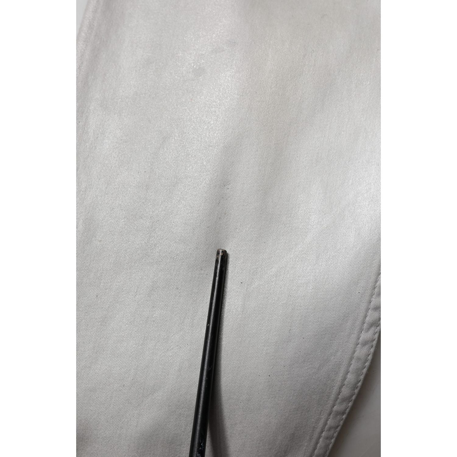 Dolce & Gabbana Metallic Gray Cotton Button Down Shirt