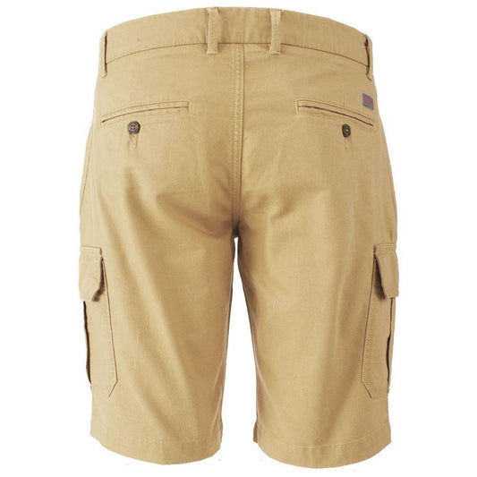 Yes Zee Beige Cotton Short YE-15235-W29