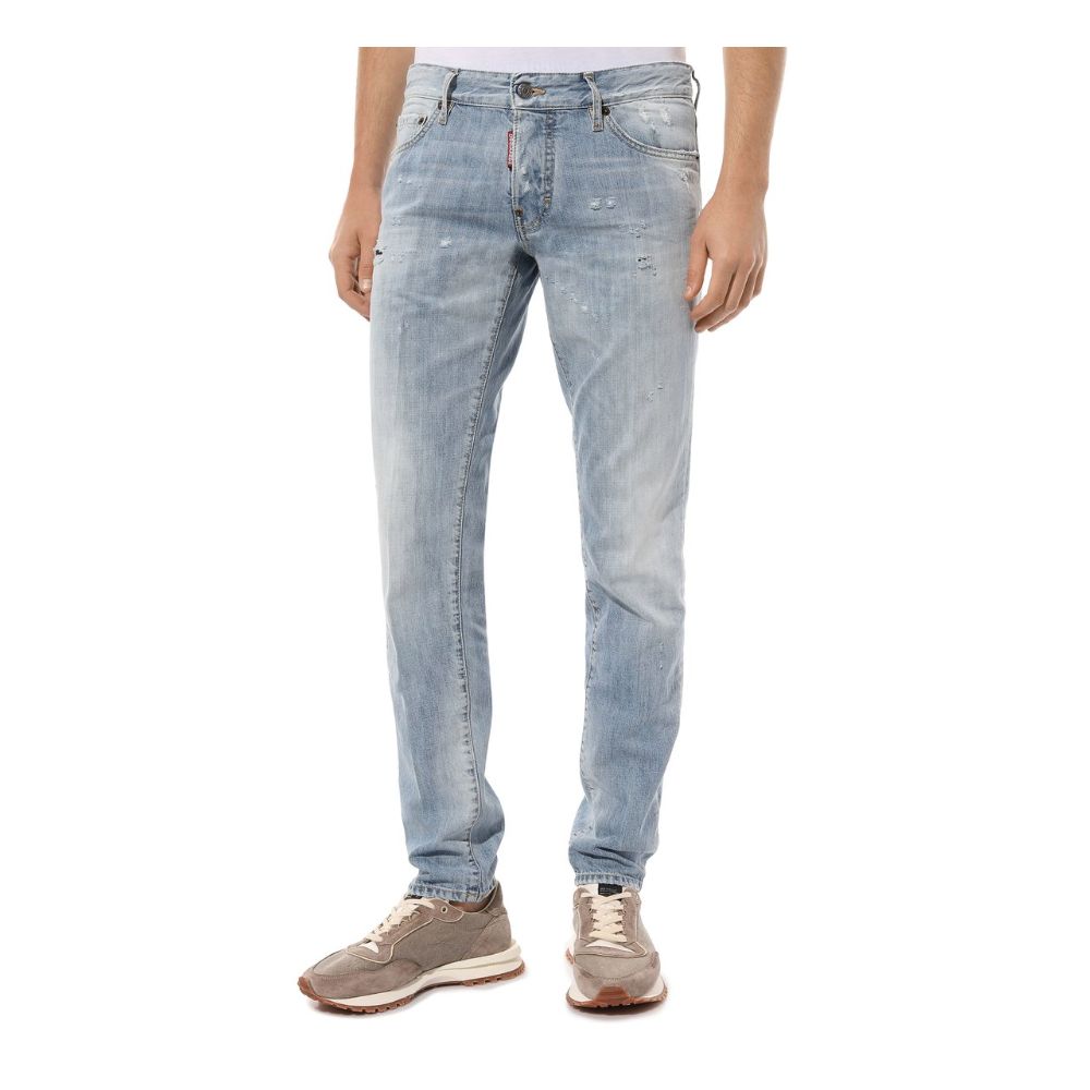 Dsquared² Blue Cotton Jeans Denim