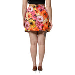 Dolce & Gabbana Multicolor Floral High Waist Mini Skirt