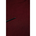 Dolce & Gabbana Burgundy Long Sleeves Turtleneck Slim Sweater