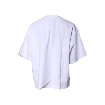 Dolce & Gabbana White Bellissima Cotton Crew Neck T-shirt