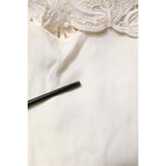 Dolce & Gabbana Cream Floral Lace Long Sleeves Blouse Top TSH87236-38