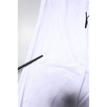 Dolce & Gabbana White Printed Round Neck Top Cotton T-shirt