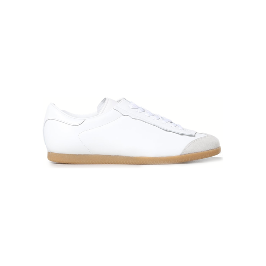 Maison Margiela Low Featherlight Leather And Suede Sneakers