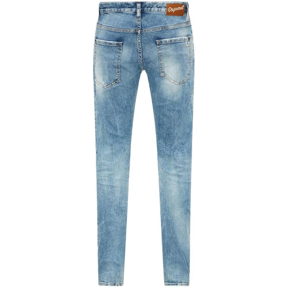 Dsquared² Blue Cotton Jeans & Pant
