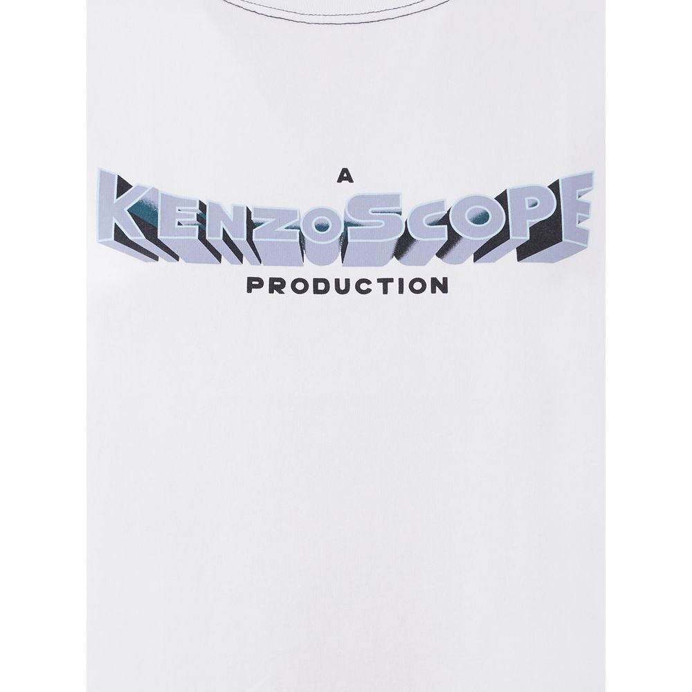 Kenzo Elegant White Cotton Top for Women KE-1361666-XS