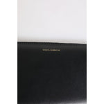Dolce & Gabbana Black Blue Exotic Leather Embossed Continental Wallet BAG4621