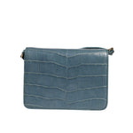 Dolce & Gabbana Green Exotic Leather DG Plaque Crossbody Mini Bag