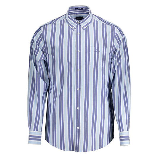 Gant Light Blue Cotton Men Shirt GA-3368-S