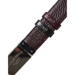 Dolce & Gabbana Black Brown Leather Metal Buckle Reversible Belt BEL9254-90