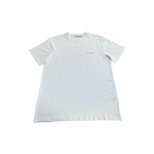Trussardi Beachwear White Cotton Men T-Shirt