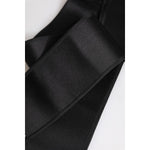 Dolce & Gabbana Black Satin Wide Waist Belt WMB463-36