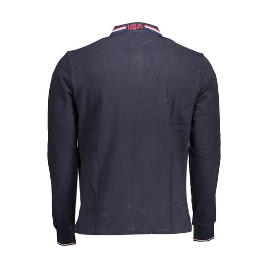 U.S. POLO ASSN. Blue Cotton Men Polo Shirt