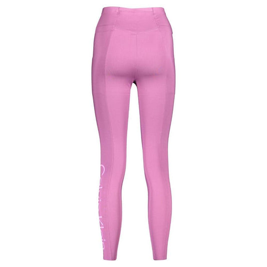Calvin Klein Purple Polyester Women Legging