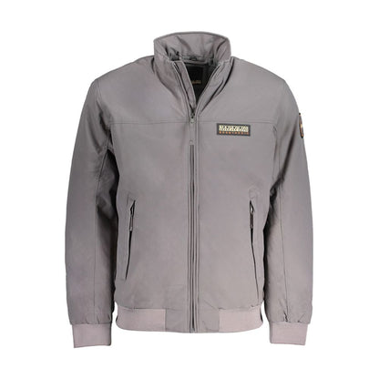 Napapijri Gray Polyamide Men Jacket