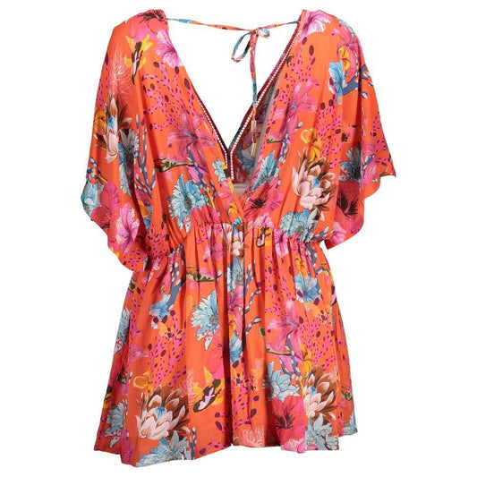 Desigual Red Viscose Women Dress DE-12568-XL