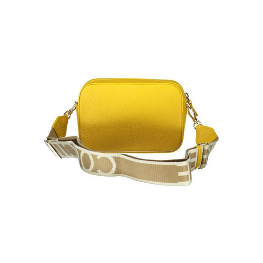 Coccinelle Yellow Leather Women Handbag