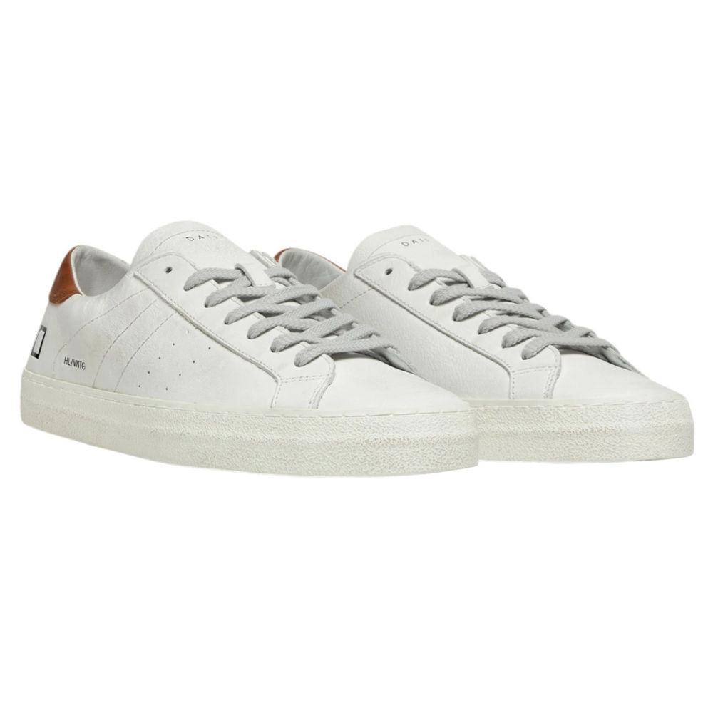 D.A.T.E White Leather Sneaker