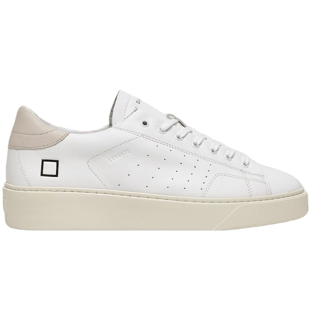 D.A.T.E White Leather Sneaker
