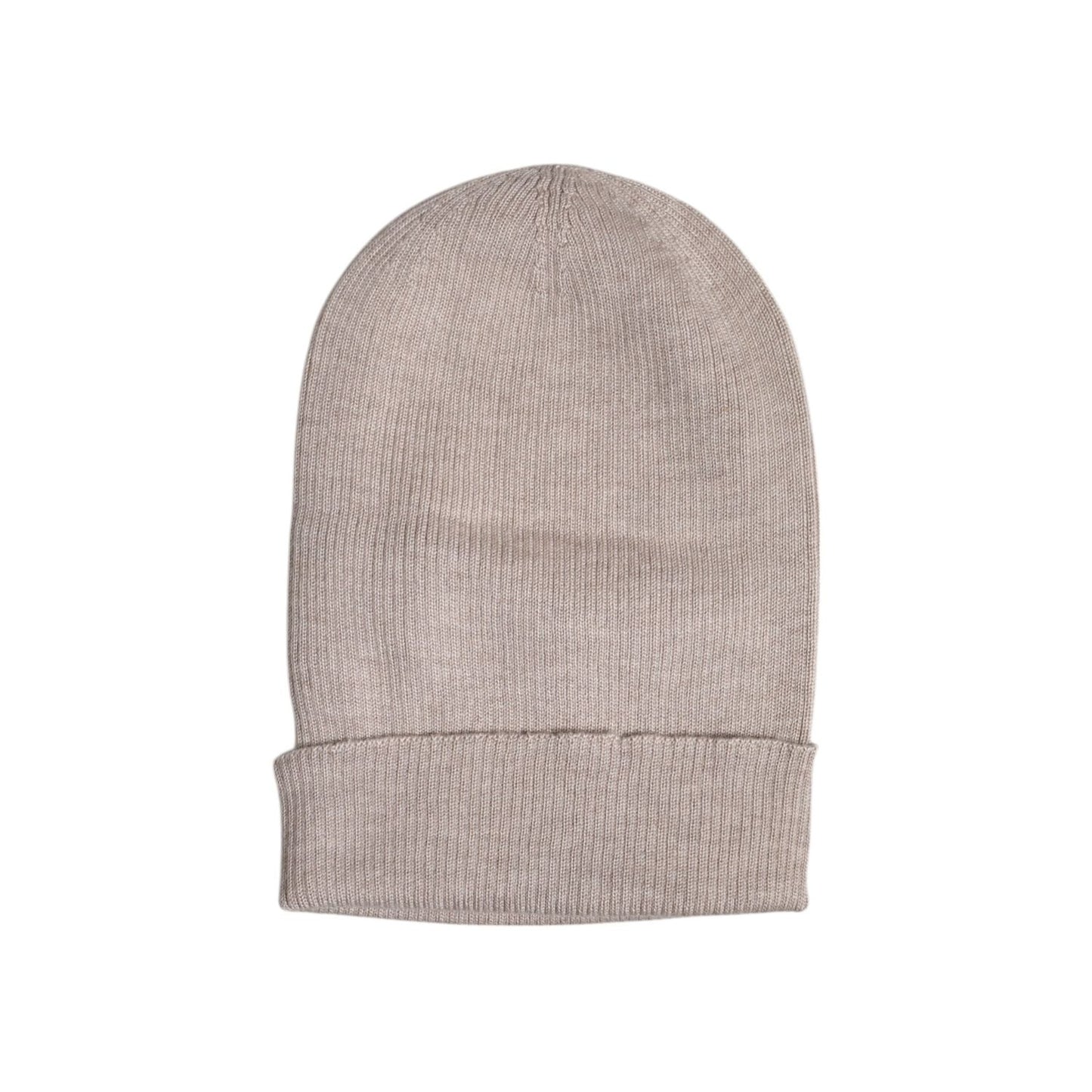 Dolce & Gabbana Beige Cashmere Knitted Winter Beanie Hat HAT9675