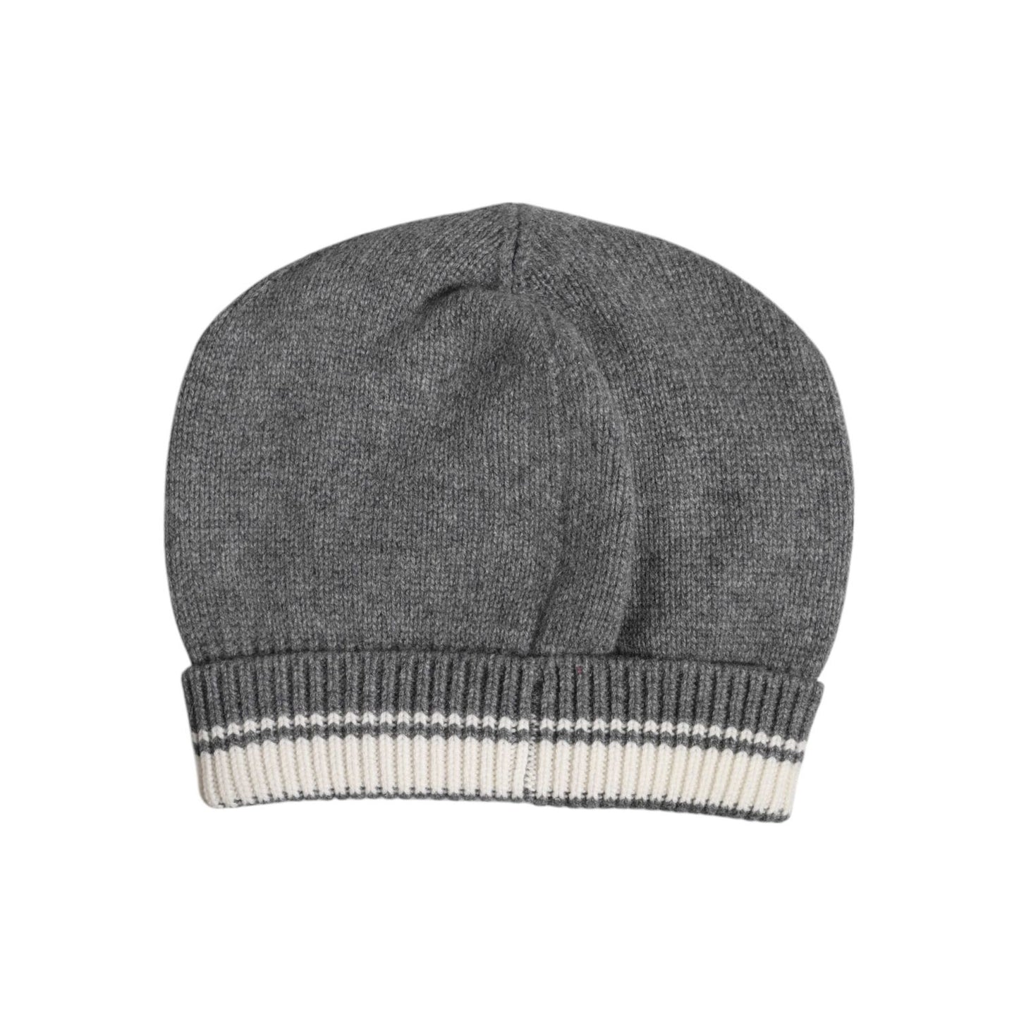 Dolce & Gabbana Gray Cashmere Knitted Winter Beanie Hat HAT9676