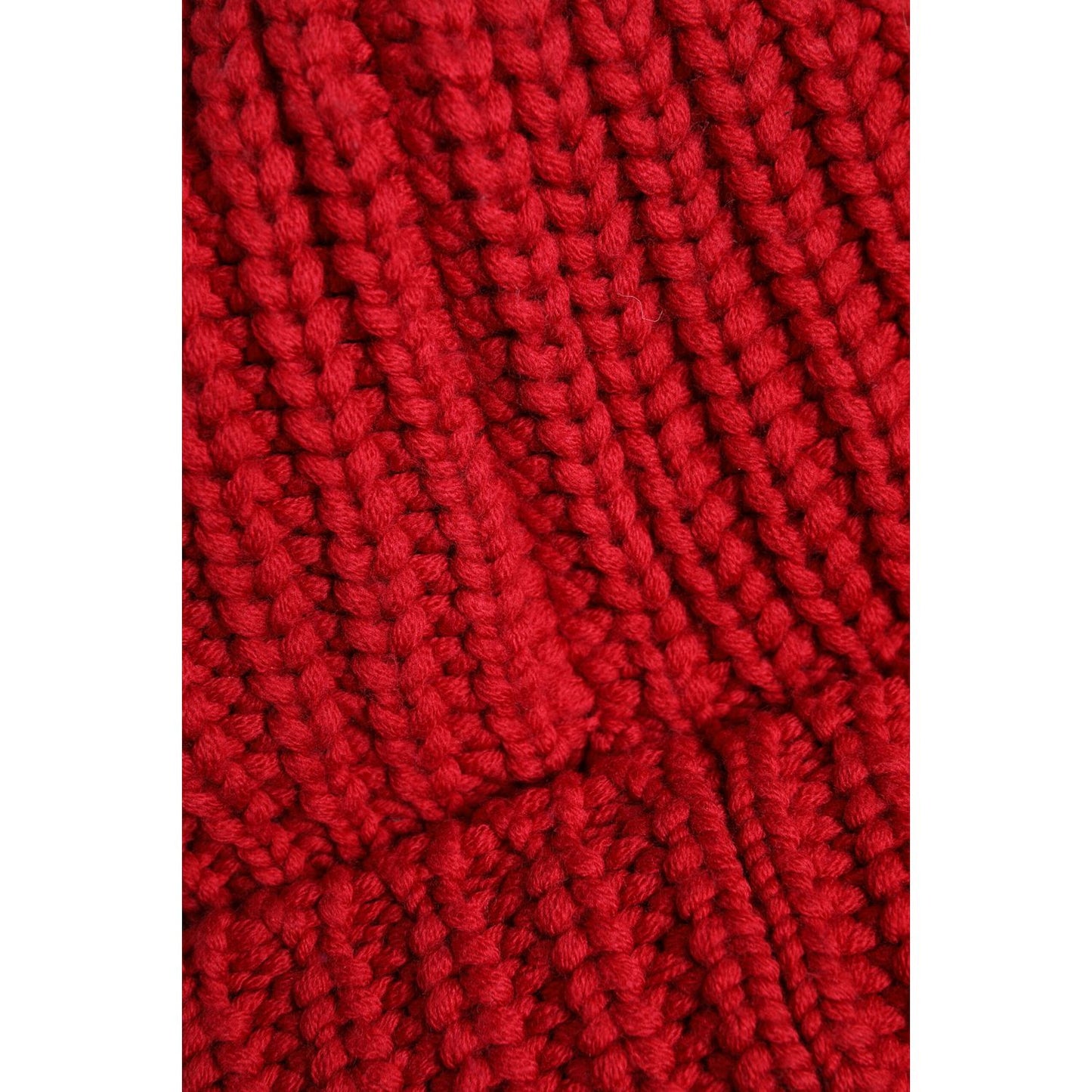 Dolce & Gabbana Red Solid Wool Knitted Winter Beanie Hat HAT9796