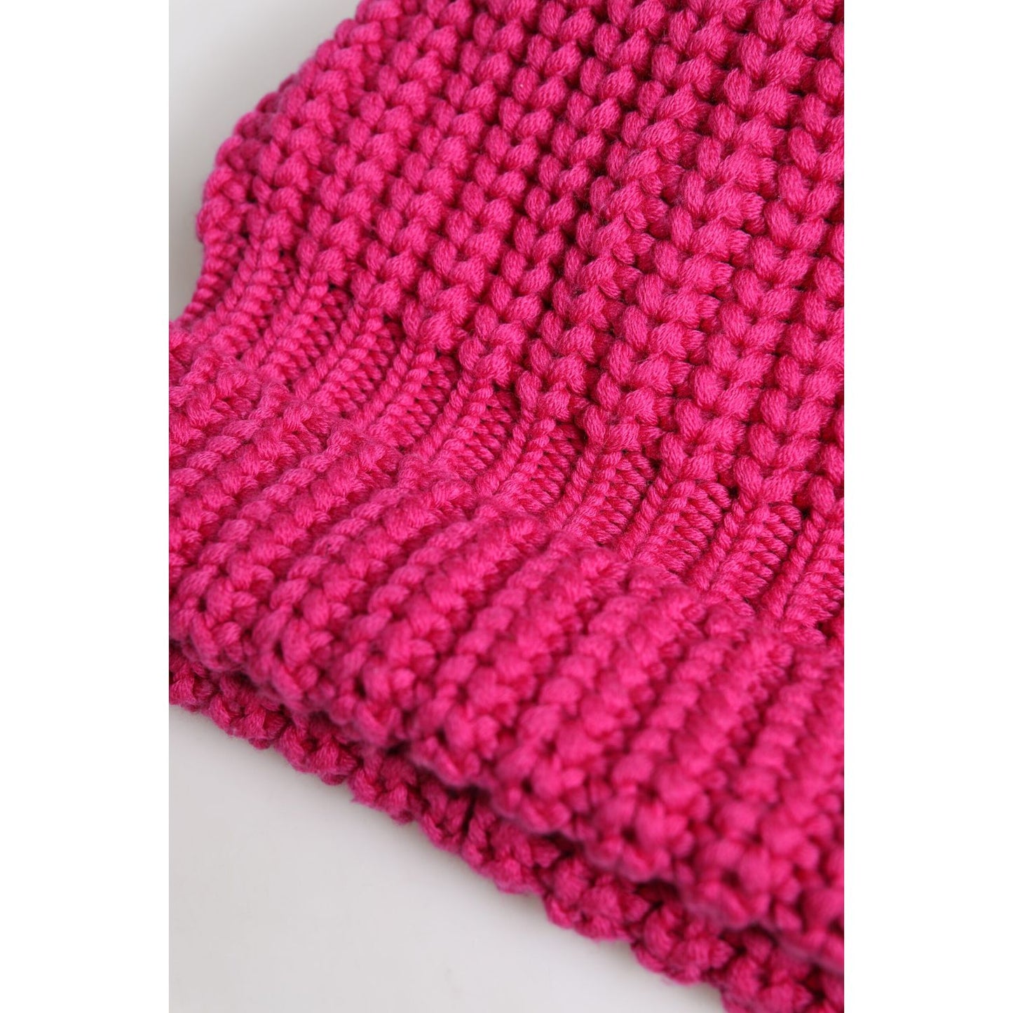 Dolce & Gabbana Pink Solid Wool Knitted Winter Beanie Hat HAT9797