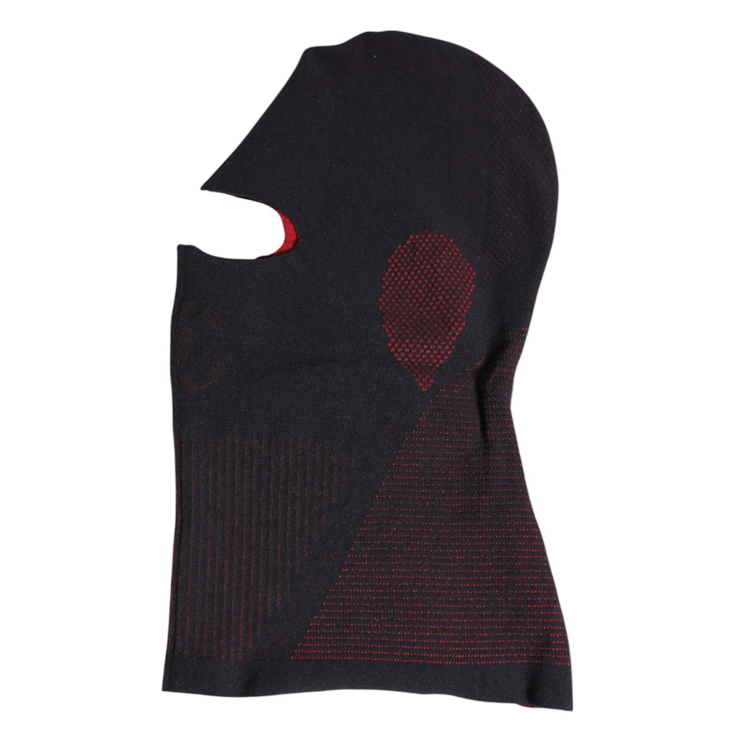 Dolce & Gabbana Black Cotton Knitted Ski Mask Balaclava Hat HAT9815