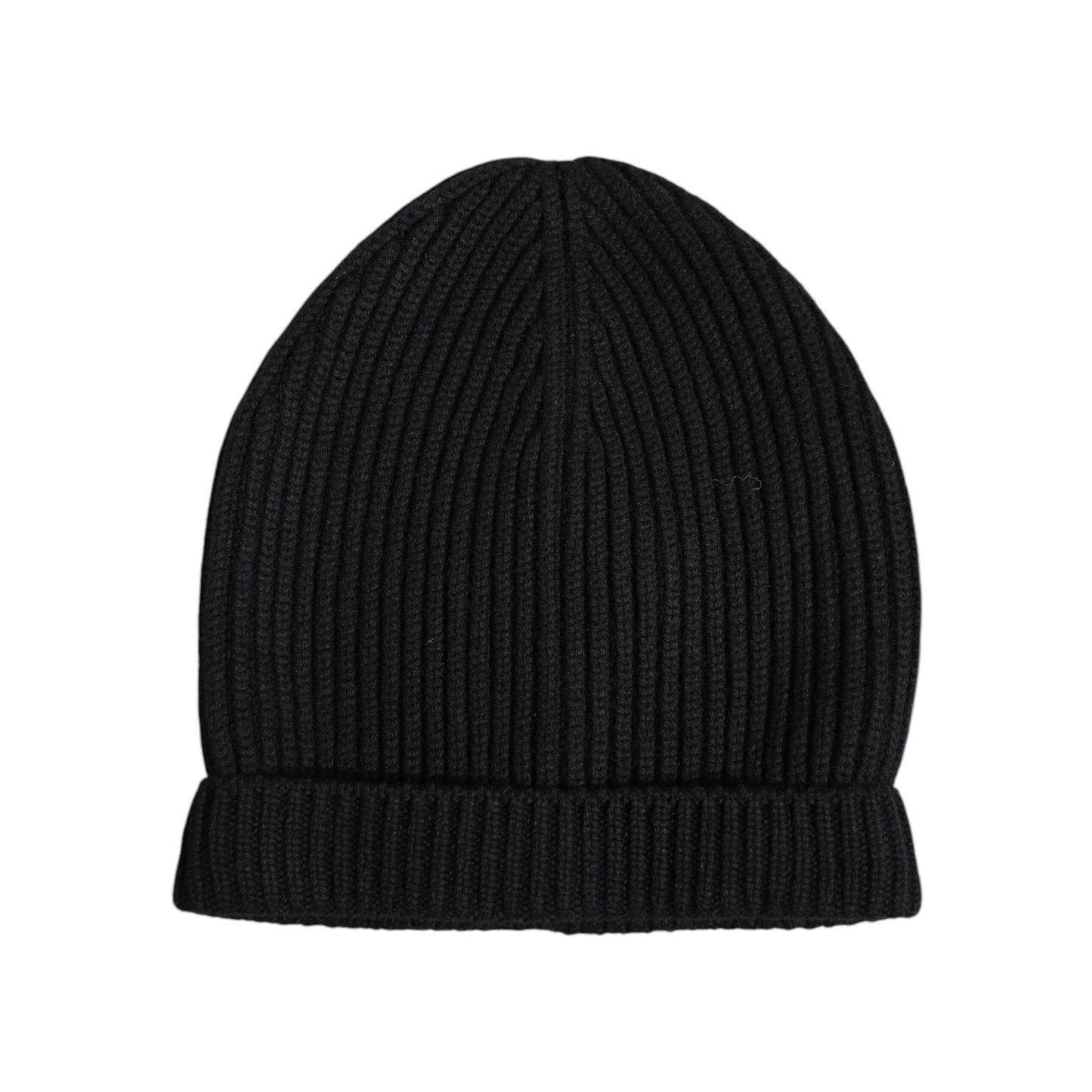 Dolce & Gabbana Black Cashmere Knitted Winter Beanie Hat HAT9849
