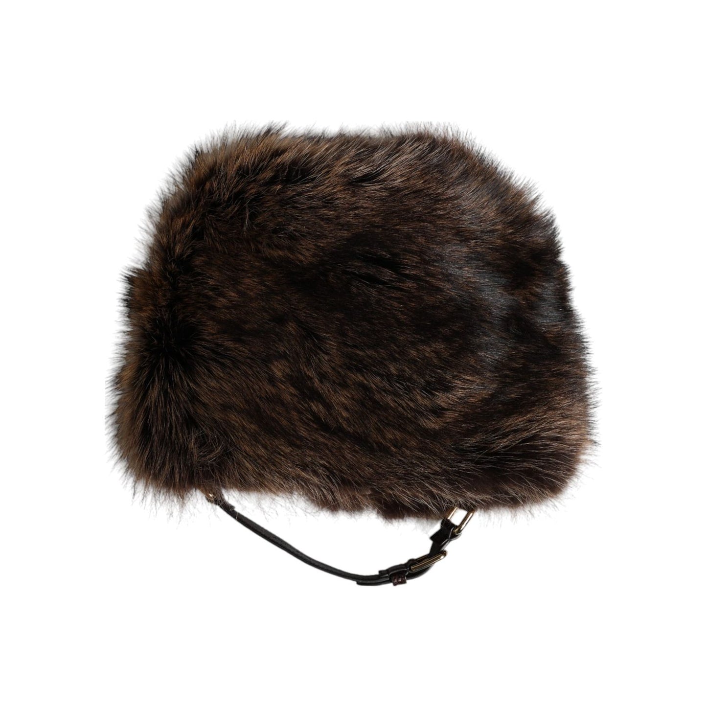 Dolce & Gabbana Brown Fur Women Bucket Hat HAT9639-57