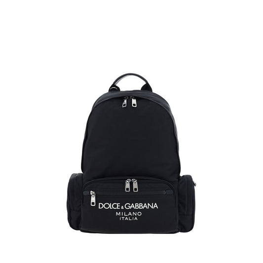 Dolce & Gabbana Black Nylon Backpack