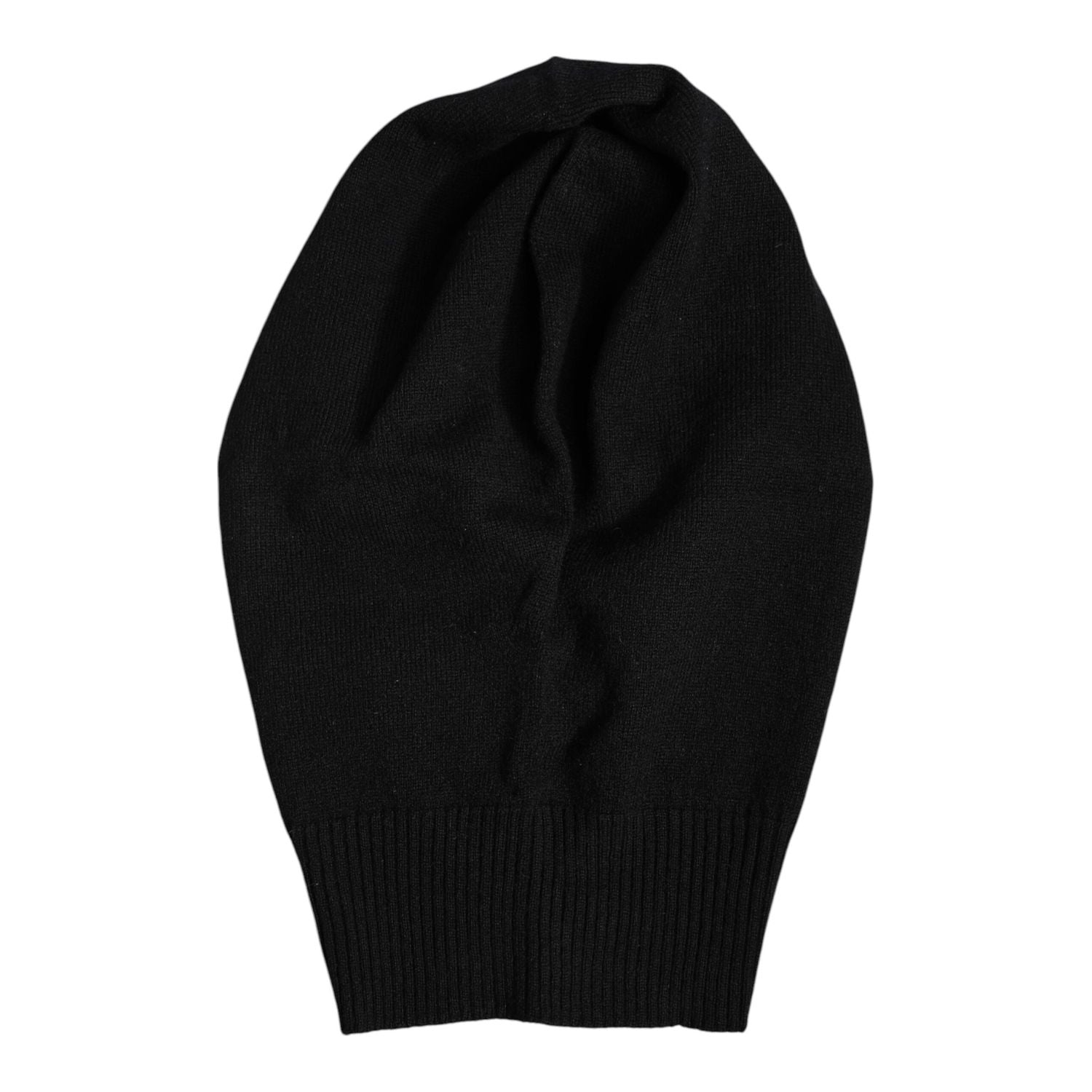 Dolce & Gabbana Black Cashmere Knitted Ski Mask Balaclava Hat