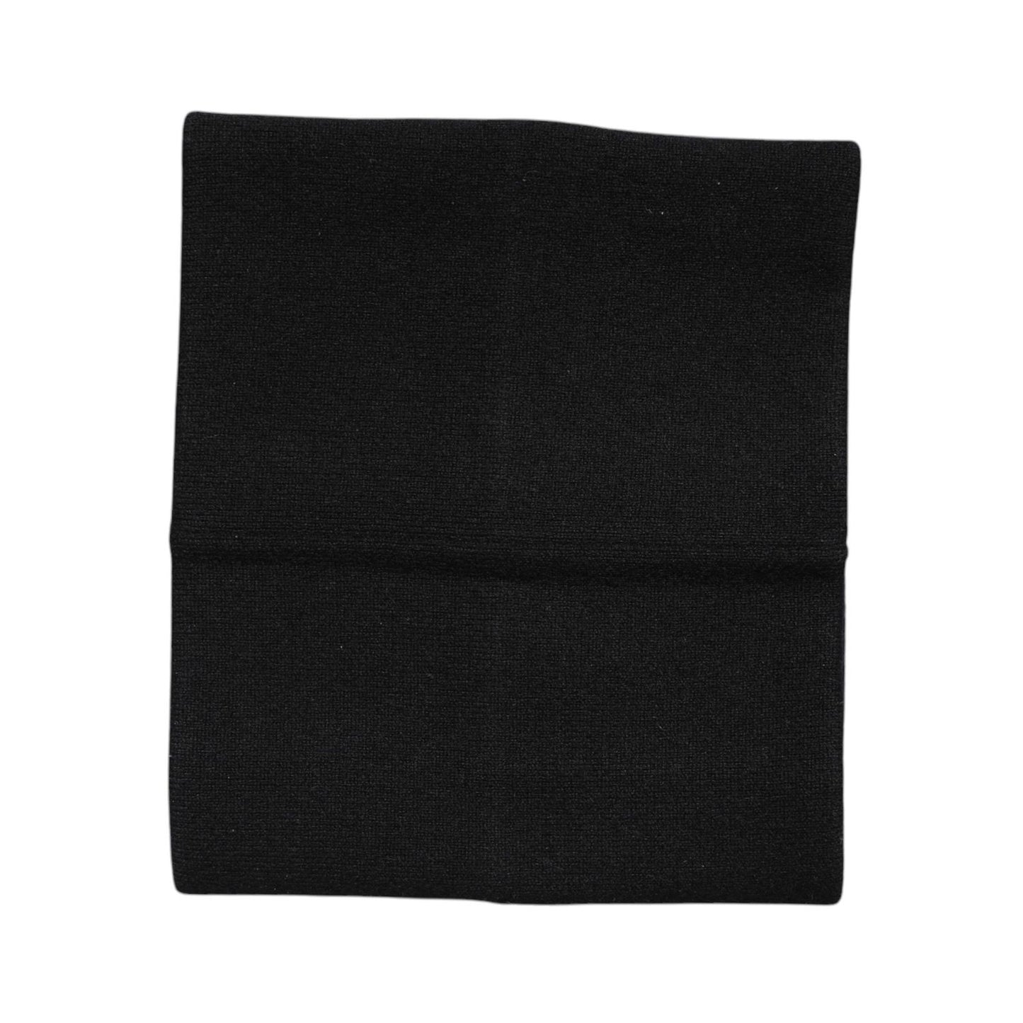 Dolce & Gabbana Black Cashmere Knitted Neck Warmer Foulard Scarf