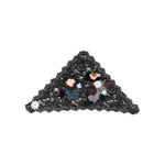Dolce & Gabbana Black Lace Floral Applique Cotton Veil Hat
