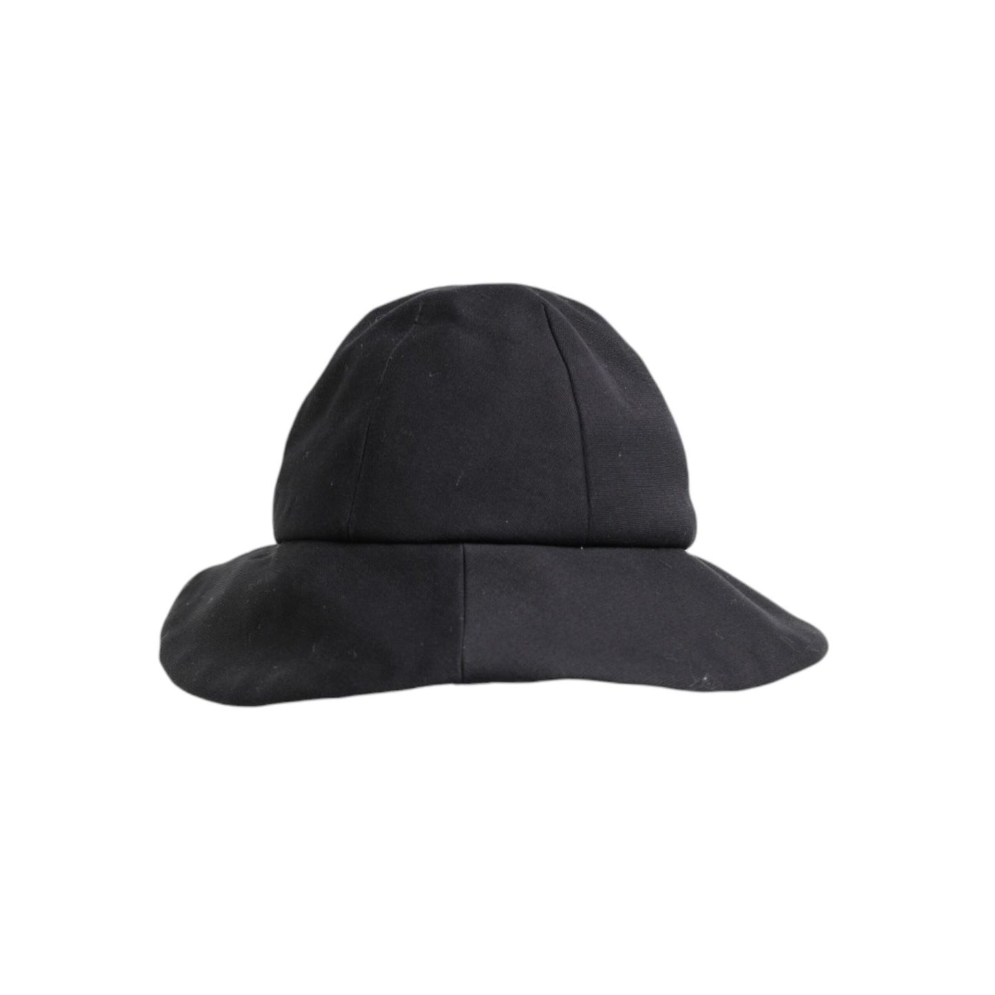 Dolce & Gabbana Black Cotton Wide Brim Bucket Hat