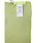 Dolce & Gabbana Green Silk Rectangle Wrap Shawl Neck Warmer Scarf MS7482