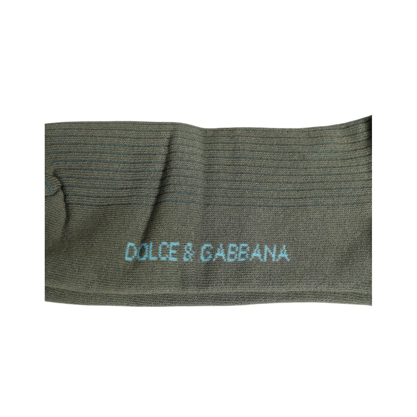 Dolce & Gabbana Gray Cotton DG Bear Mid Calf Socks SCS2195-L