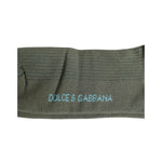 Dolce & Gabbana Gray Cotton DG Bear Mid Calf Socks SCS2195-L