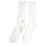 Dolce & Gabbana White Cotton Solid Mid Calf Men Socks SCS2215-L
