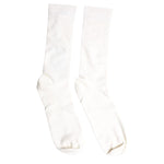 Dolce & Gabbana White Cotton Solid Mid Calf Men Socks SCS2215-L